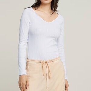 G-Star Slim Rib V-Neck Top